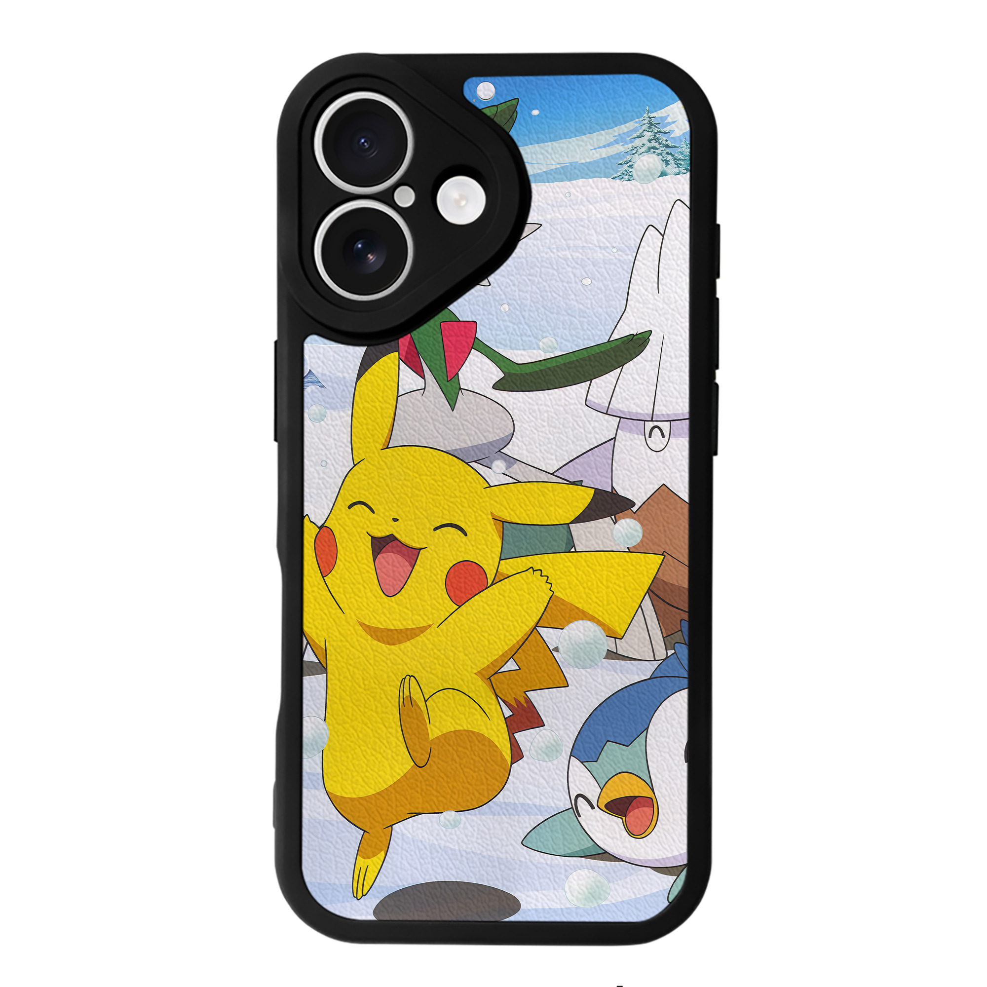 （画像用） ポケットモンスター Pokémon 【iPhone 16シリーズ対応】シリコンスマホケース（レザー調） 材質：シリコン
